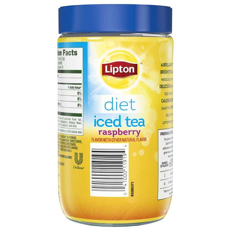 Lipton Diet Raspberry Powdered Iced Tea Mix - 10 qt