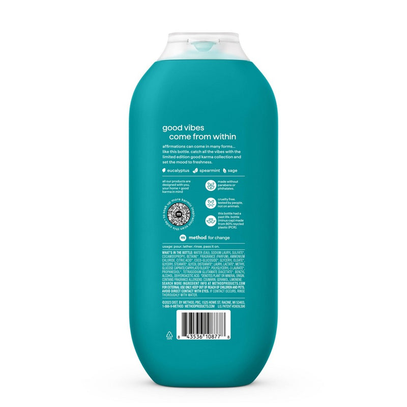 Method Fresh Affirmations Body Wash - Good Karma Limited Edition Collection - 18oz
