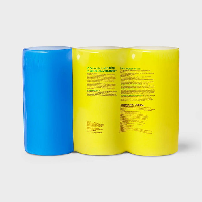 Lemon and Fresh All Purpose Disinfecting Wipes - 75ct/3pk - up&up
