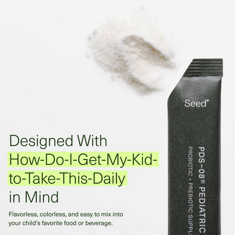Seed Pediatric Daily Synbiotic Probiotic Powder - Stick Packs - 30ct EXP:02/2026