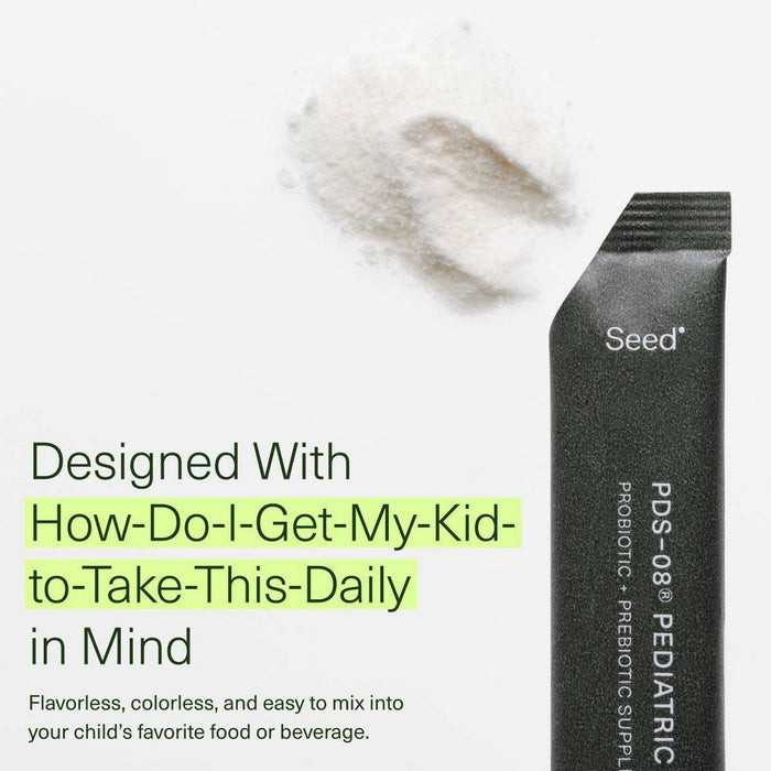 Seed Pediatric Daily Synbiotic Probiotic Powder - Stick Packs - 30ct