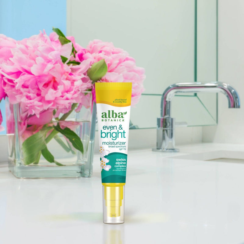 Alba Botanica Even & Bright Moisturizer - SPF 15 - 2oz