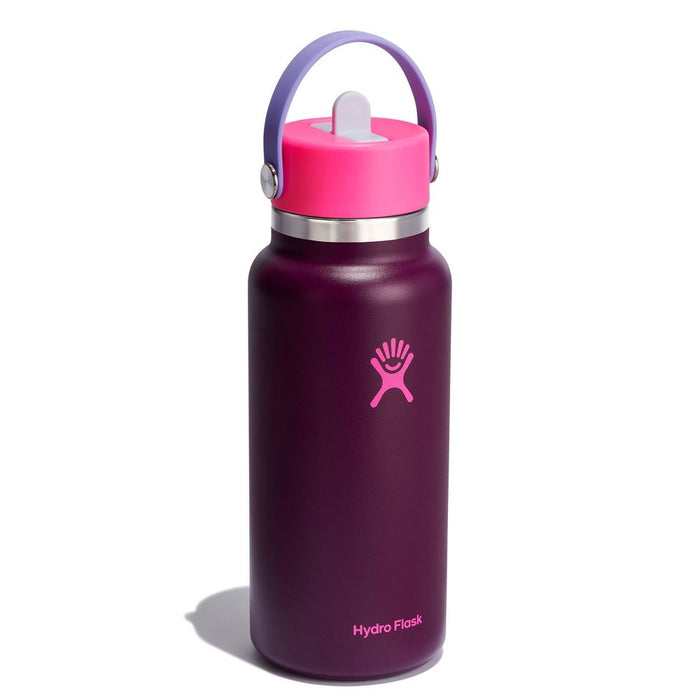 Hydro Flask 32oz Wide Mouth Flex Straw Water Bottle Sugar Plum