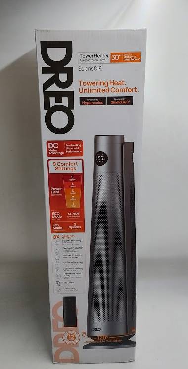 Dreo 1500W Solaris 818 Oscillating Ceramic 30" Indoor Space Heater (LOCAL PICKUP ONLY)