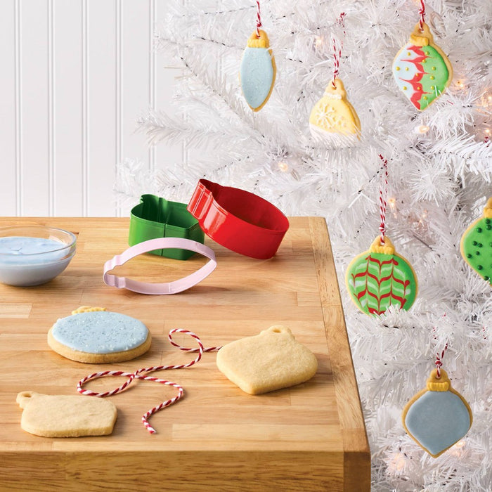 5pc Christmas Ornament Cookie Cutter Kit - Wondershop