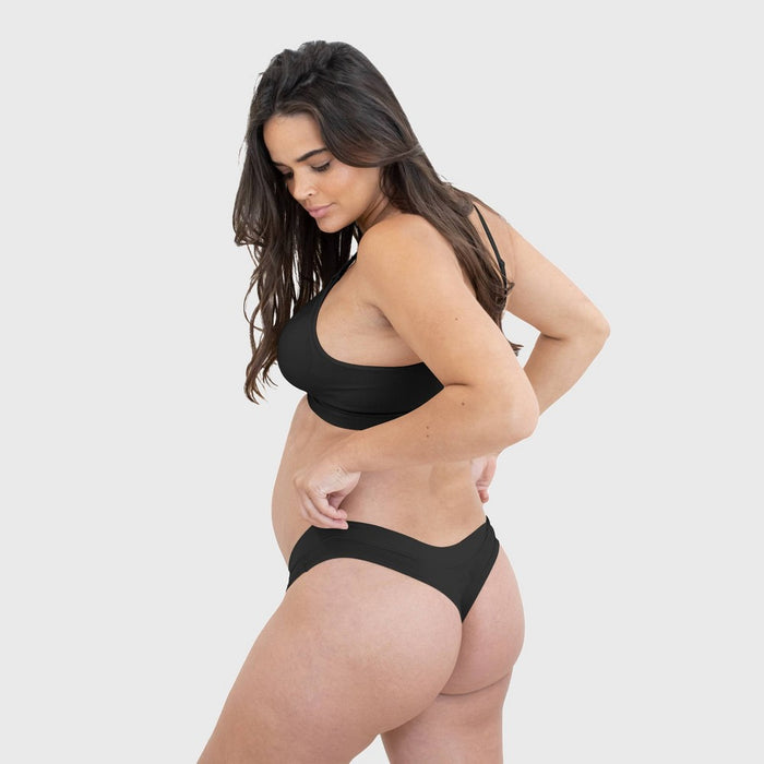 Kindred Bravely Grow With Me Maternity + Postpartum Thong - Black S