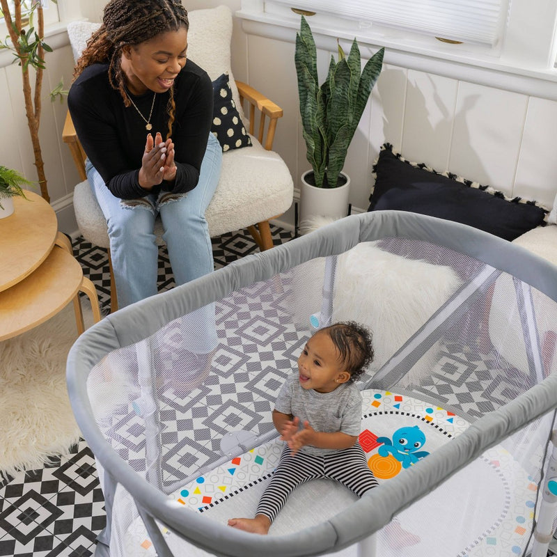 Baby Einstein Kick and Snooze Playard - Gray (LOCAL PICKUP ONLY)
