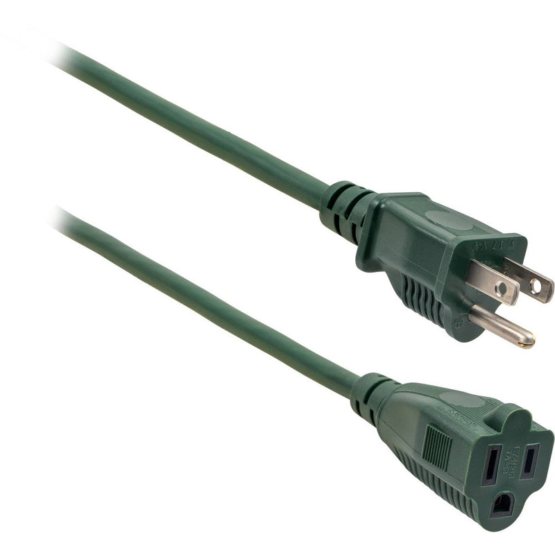 GE 1-Outlet Grounded Extension Cord Outdoor 16AWG 40' Green: 13A, 3-Conductor, Lifetime Warranty, 40ft Length