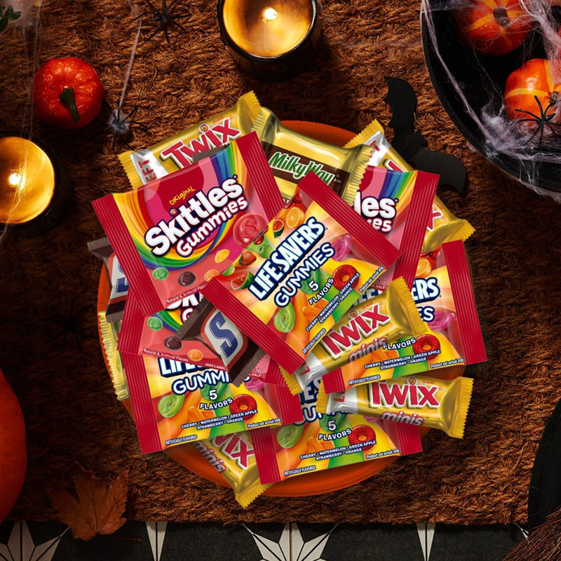 Skittles Gummies, Twix, Snickers Candy Variety Pack - 66.44oz/160Ct BBD:05/26