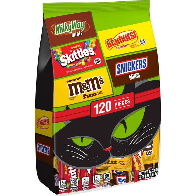 Skittles, Starburst, Snickers, M&M's & Milky Way Variety- 120Ct - BBD:06/26
