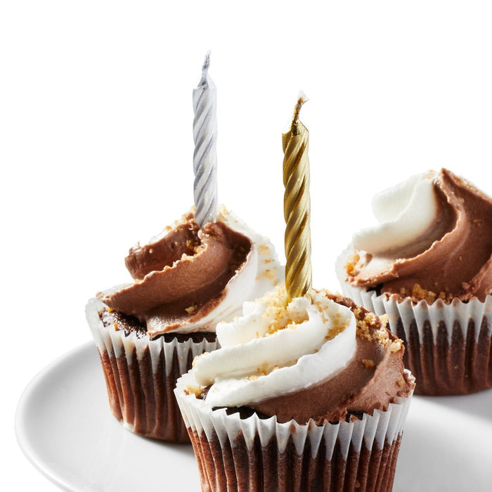 Gold and Silver Twist Candles - 12ct - Favorite Day