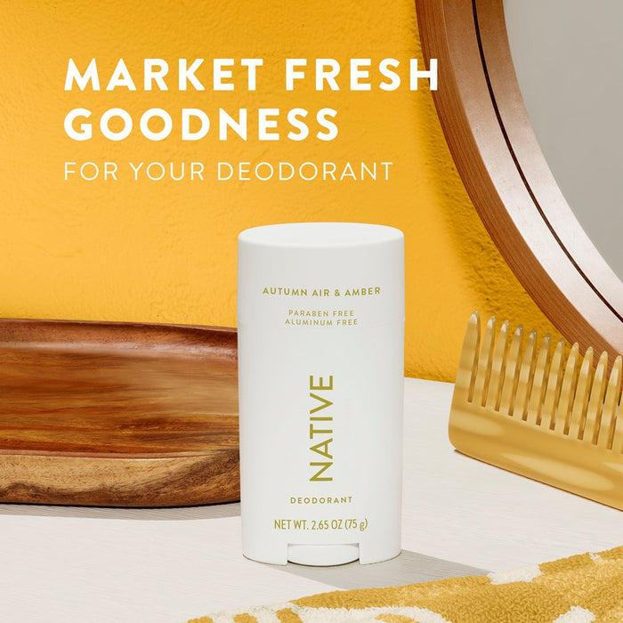Native Limited Edition Deodorant - Autumn Air & Amber - Aluminum Free - 2.65oz