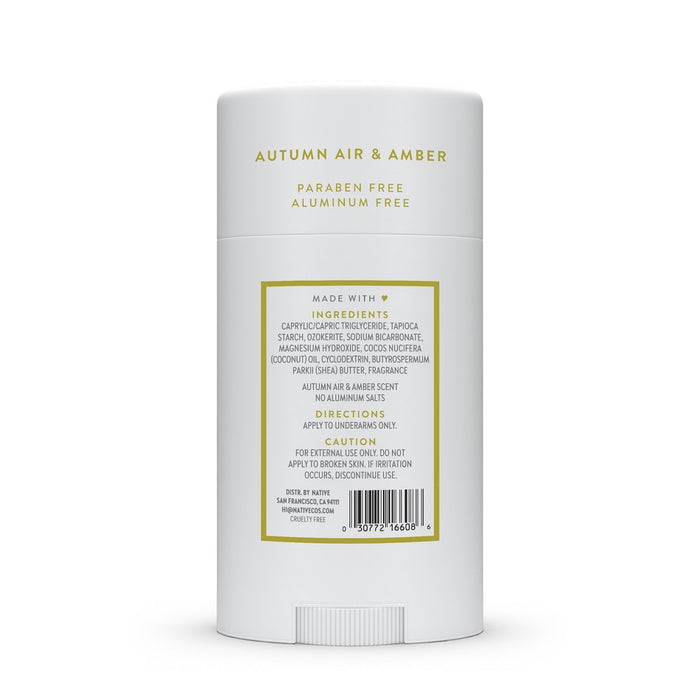 Native Limited Edition Deodorant - Autumn Air & Amber - Aluminum Free - 2.65oz