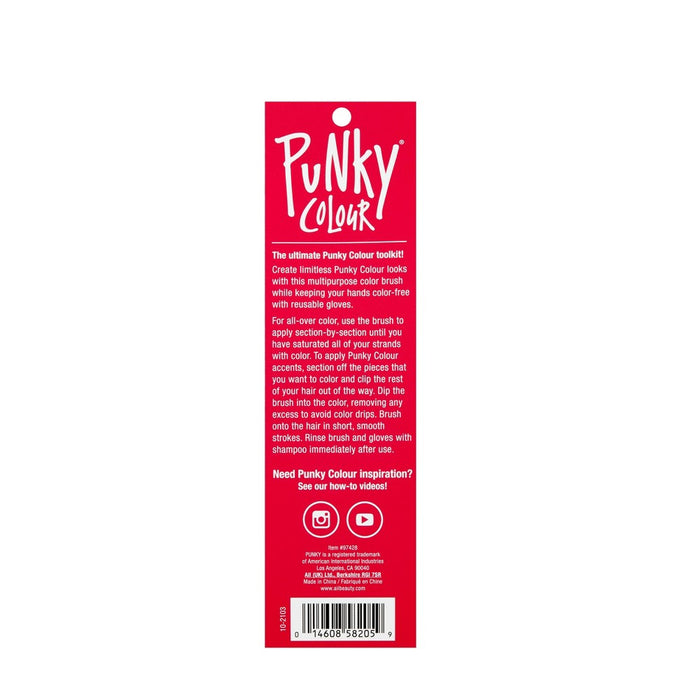 Punky Colour Hair Coloring Brush and Glove Kit - 2ct
