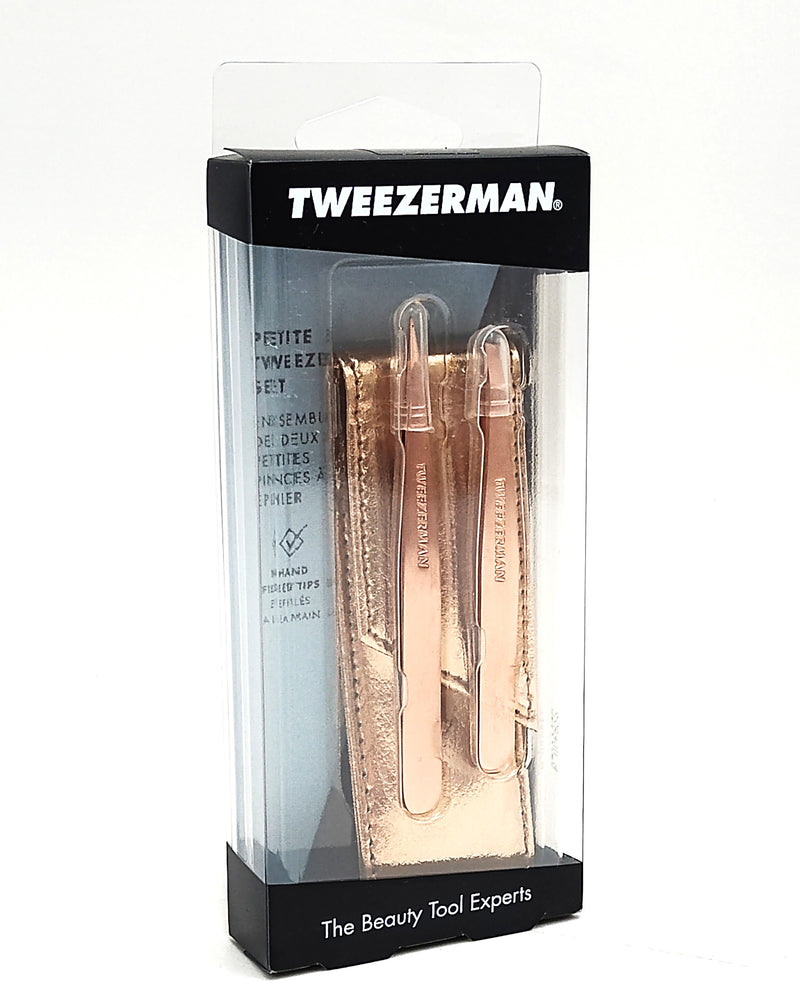 Tweezerman Petite Tweezer Set - Rose Gold