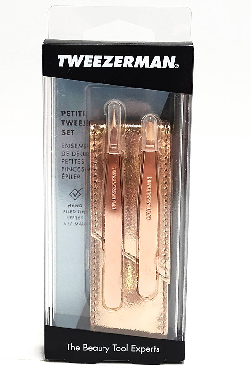 Tweezerman Petite Tweezer Set - Rose Gold