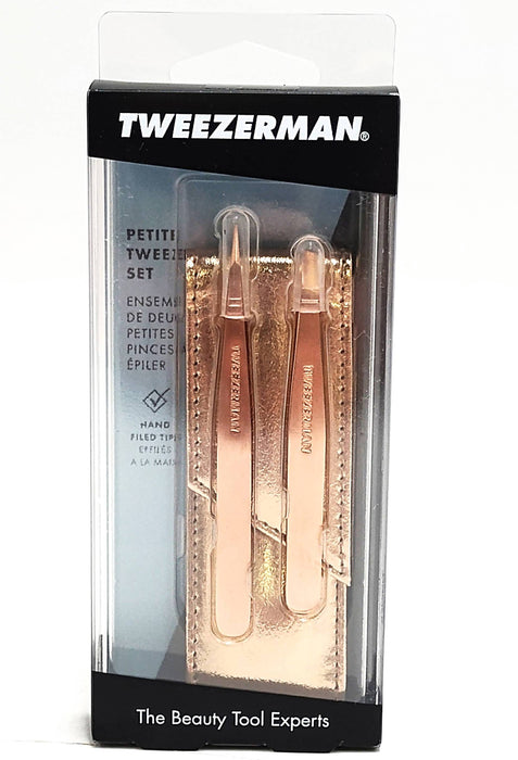 Tweezerman Petite Tweezer Set - Rose Gold