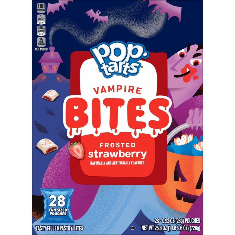 Pop-Tarts Bites Frosted Strawberry Vampire Bites - 28ct / 25.6oz