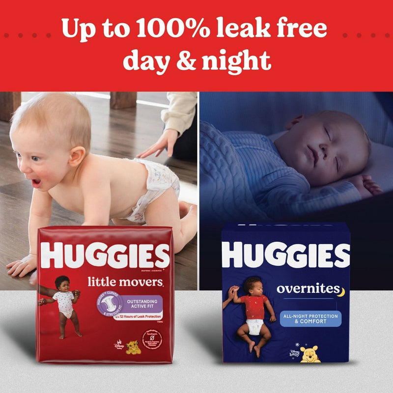 Huggies Little Movers Diapers Enormous Pack - Size 8 - 62ct