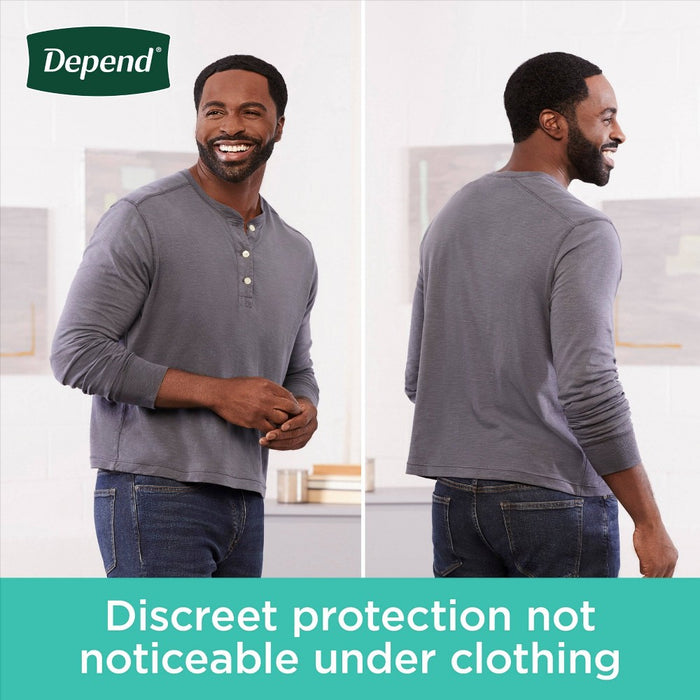 Depend Fresh Protection Adult Incontinence Disposable Underwear for Men - Maximum Absorbency - S/M - Gray - 32ct