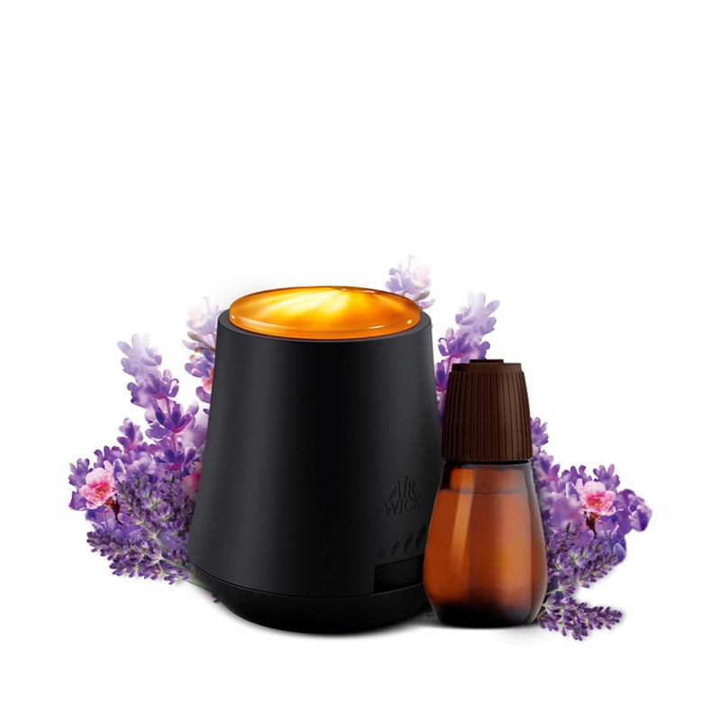 Air Wick Essential Mist Starter Kit, Diffuser + 1 Refill, Lavender And Almond Blossom, Air Freshener, Essential Oils