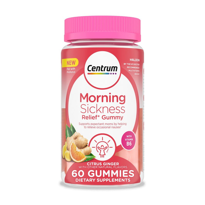 Centrum Morning Sickness Relief Vitamin Gummies - Citrus - 60ct