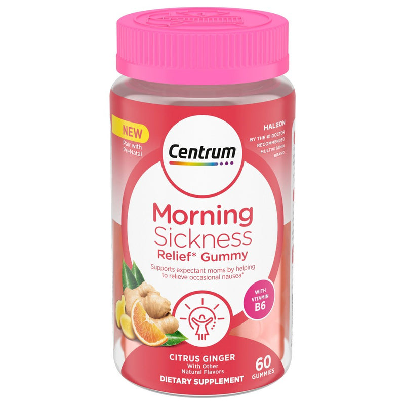 Centrum Morning Sickness Relief Vitamin Gummies - Citrus - 60ct