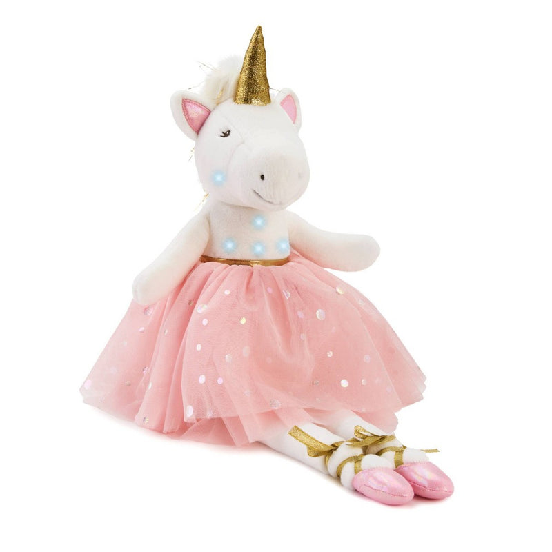 FAO Schwarz 12" Glow Brights Ballerina Unicorn Plush