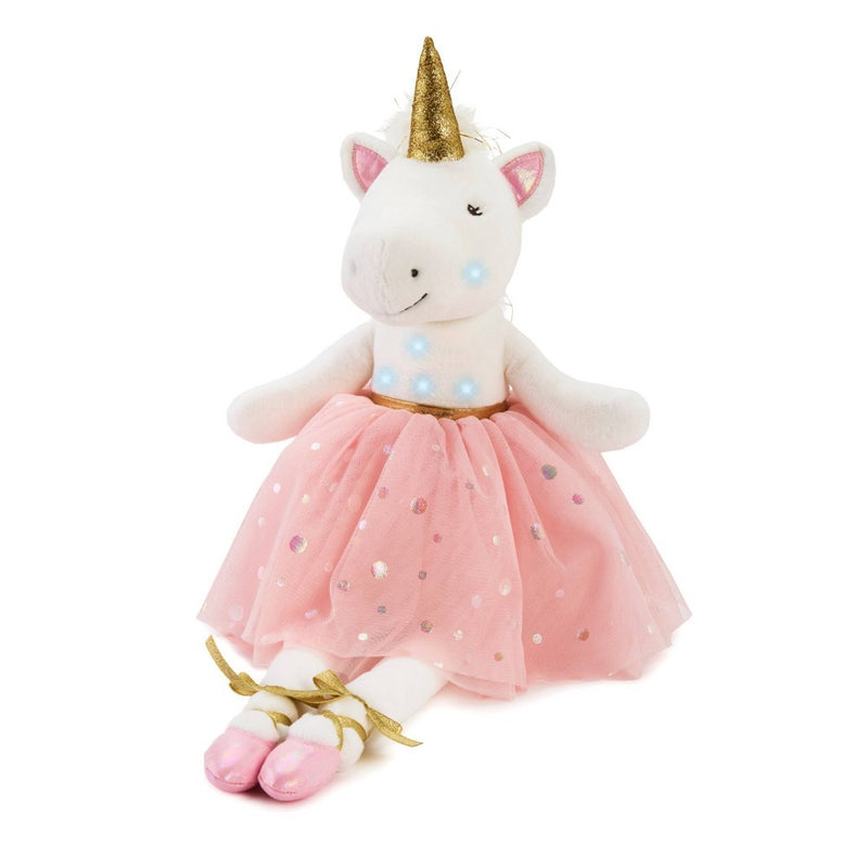 FAO Schwarz 12" Glow Brights Ballerina Unicorn Plush