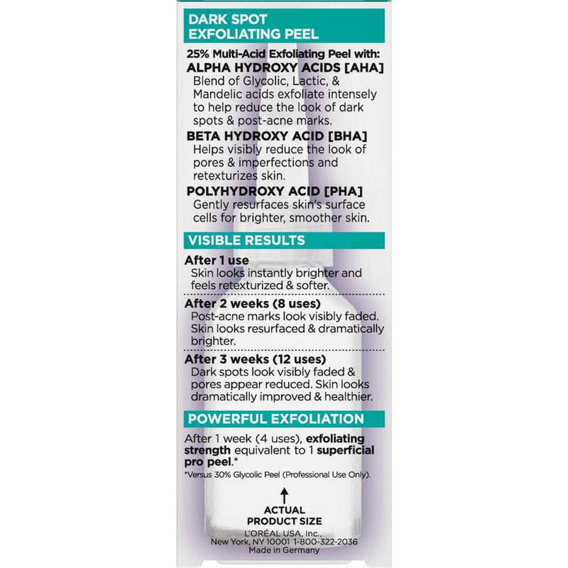 L'Oreal Paris Bright Reveal Dark Spot Exfoliant Peel