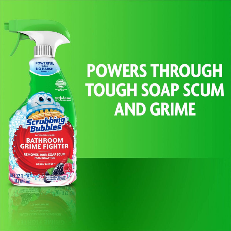 Scrubbing Bubbles Berry Burst Bathroom Grime Fighter - 32 fl oz