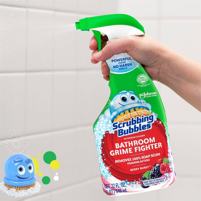Scrubbing Bubbles Berry Burst Bathroom Grime Fighter - 32 fl oz