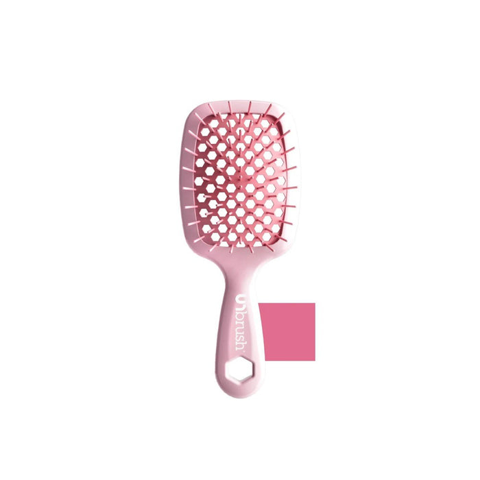 UNbrush Mini Pastel Detangling Hair Brush - Peony Light Pink