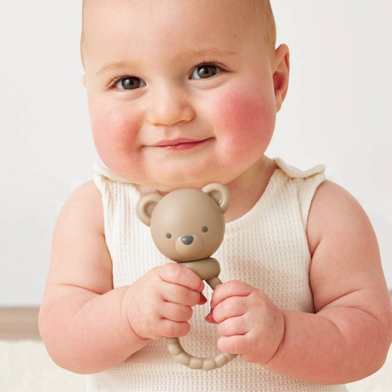 Itzy Ritzy Bitzy Shake Teether - Tan Bear