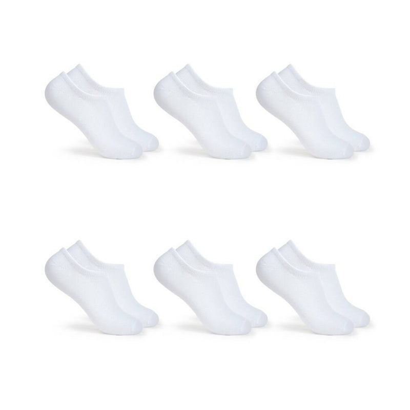 Fruit of the Loom Women's Breathable Lightweight 6pk Liner Athletic Socks - White 4-10