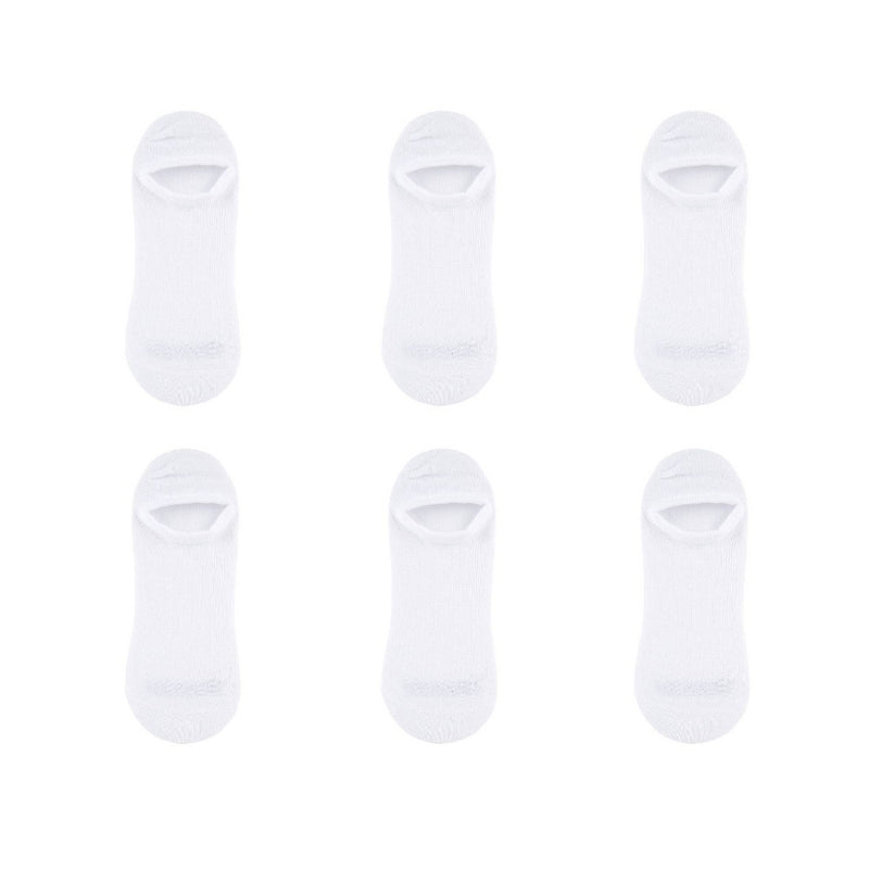 Fruit of the Loom Women's Breathable Lightweight 6pk Liner Athletic Socks - White 4-10