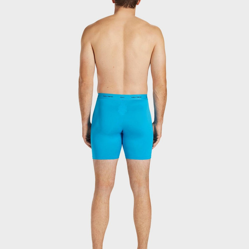 Pair of Thieves Men's Quick Dry Long Leg Boxer Briefs 3pk -Blue M
