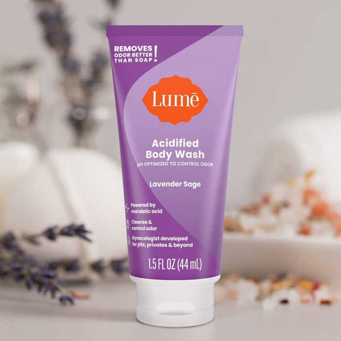 Lume Mini Tube Body Wash - Lavender - 1.5 fl oz