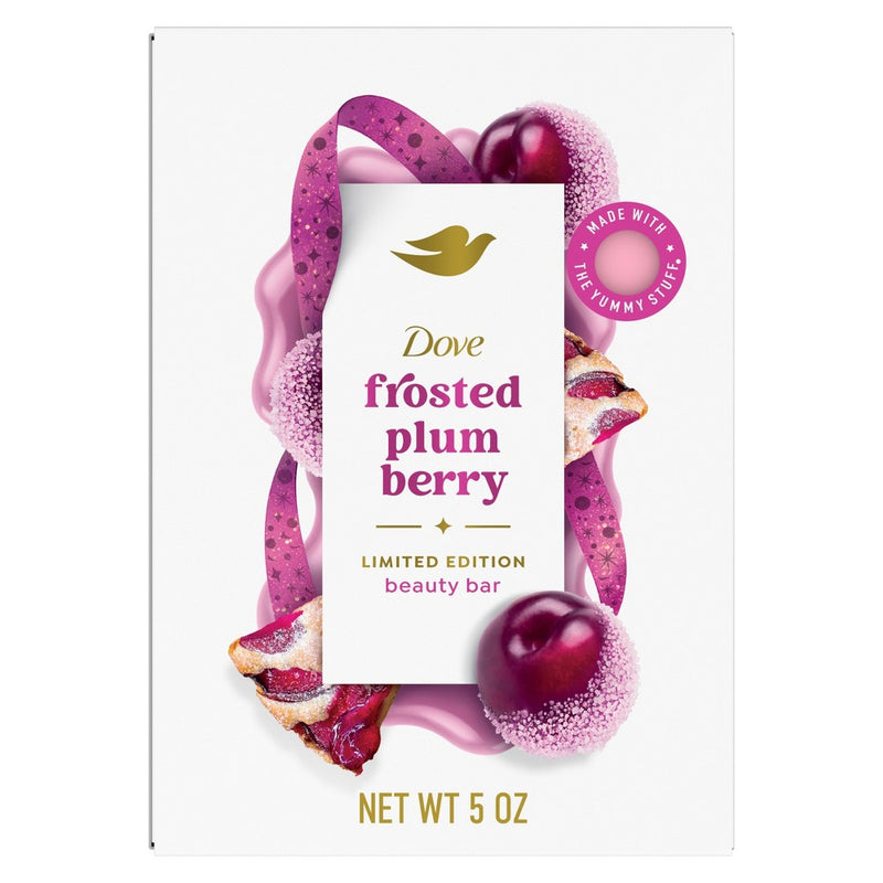 Dove Beauty Limited Edition Holiday Treat Bar Soap - Frosted Plum Berry - 5 oz