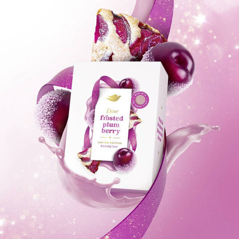 Dove Beauty Limited Edition Holiday Treat Bar Soap - Frosted Plum Berry - 5 oz