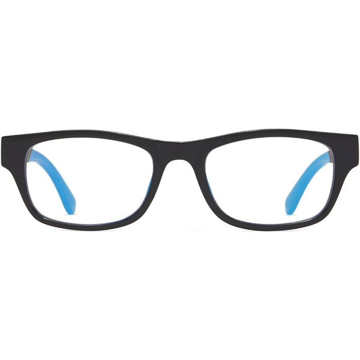ICU Eyewear Kids Screen Vision Blue Light Filtering Rectangular Glasses - Black