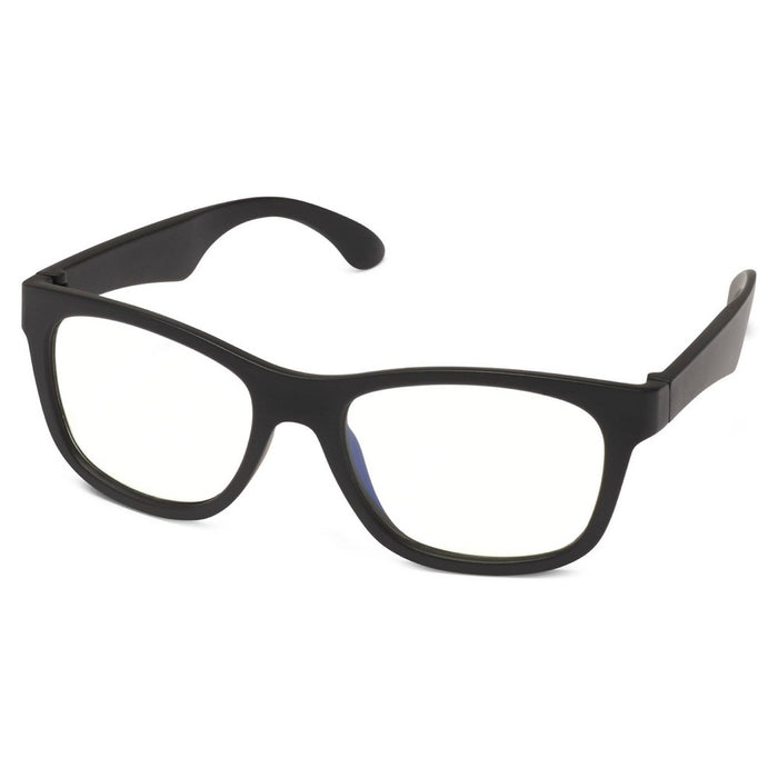 ICU Eyewear Kids Screen Vision Blue Light Filtering Rectangular Glasses - Black