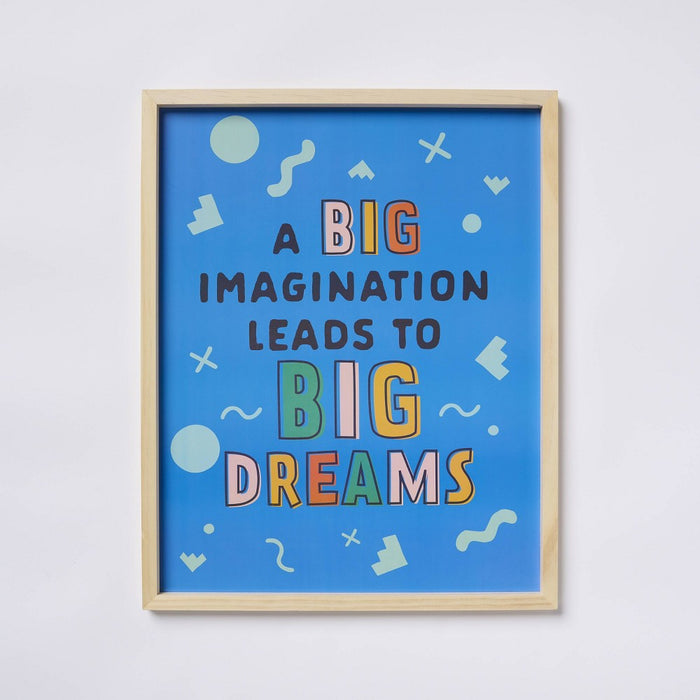 16''x20'' Framed Art Big Dreams - MFR Studio