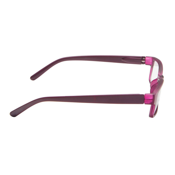 ICU Eyewear Los Angeles Rectangle Reading Glasses - Purple +1.25