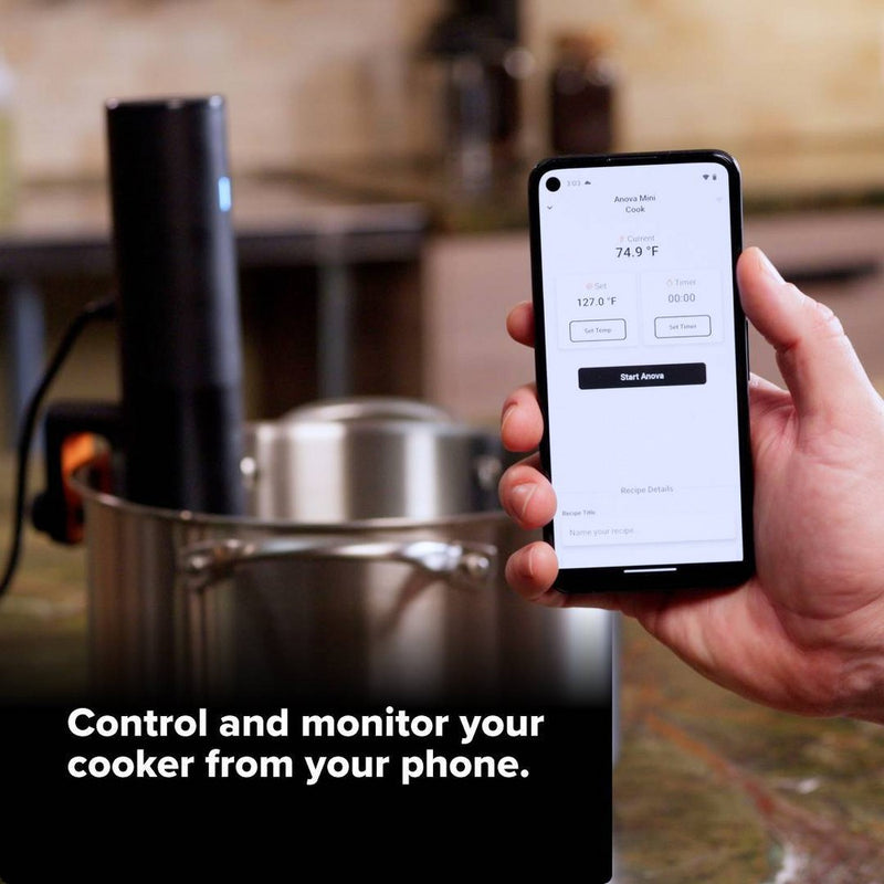 Anova Precision Cooker Mini Sous Vide Immersion Circulator 850W Black