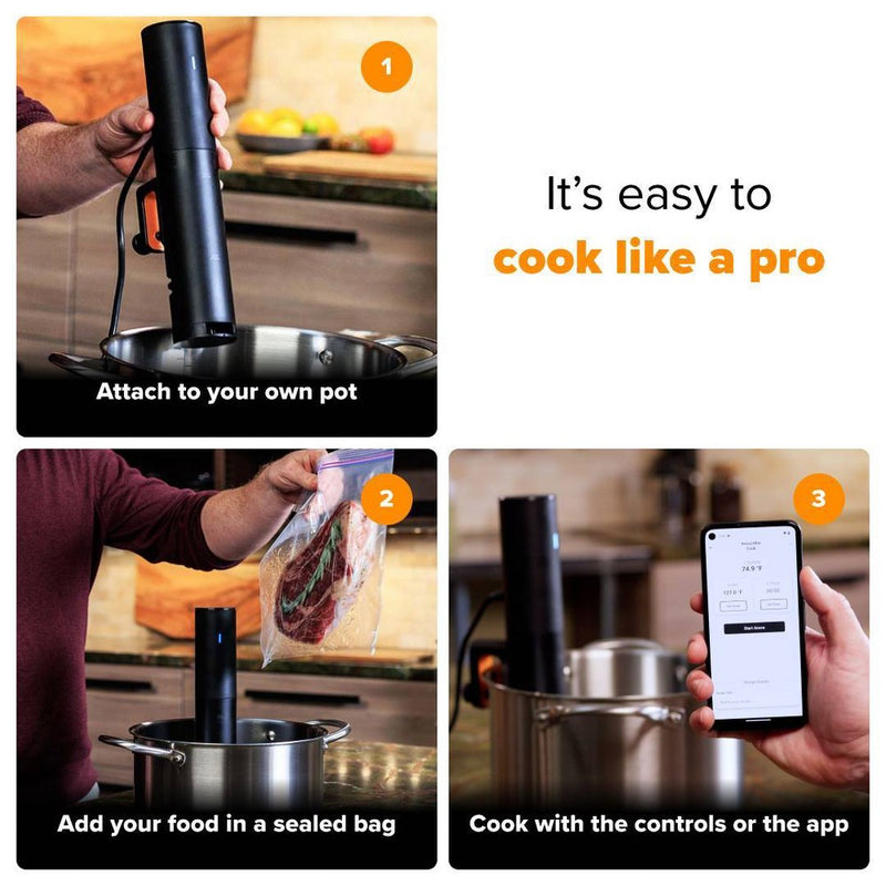 Anova Precision Cooker Mini Sous Vide Immersion Circulator 850W Black