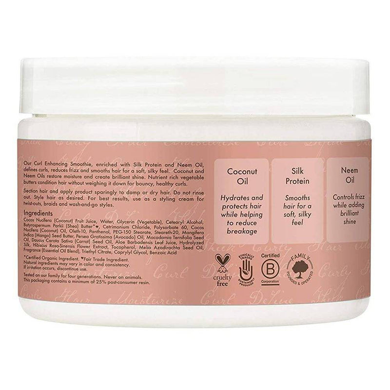 SheaMoisture Coconut and Hibiscus Curl Enhancing Smoothie For Thick Curly Hair - 20oz