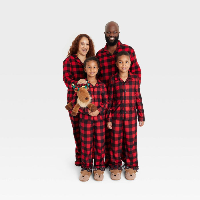Reindeer Holiday Matching Family Pajama Wearable Blanket - Wondershop Brown