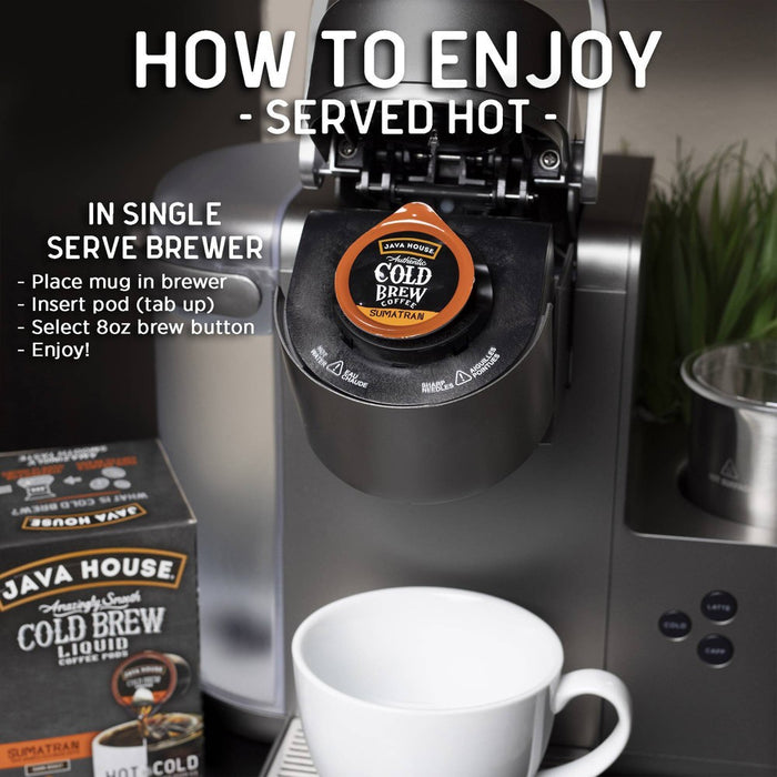 Java House Cold Brew Sumatran Dark Roast Single Serve - 12ct