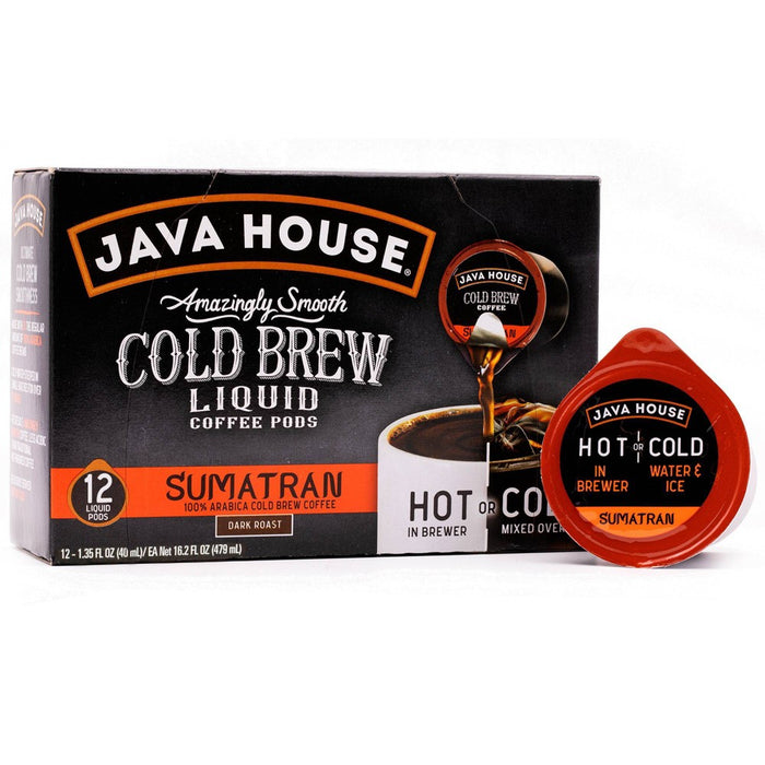 Java House Cold Brew Sumatran Dark Roast Single Serve - 12ct